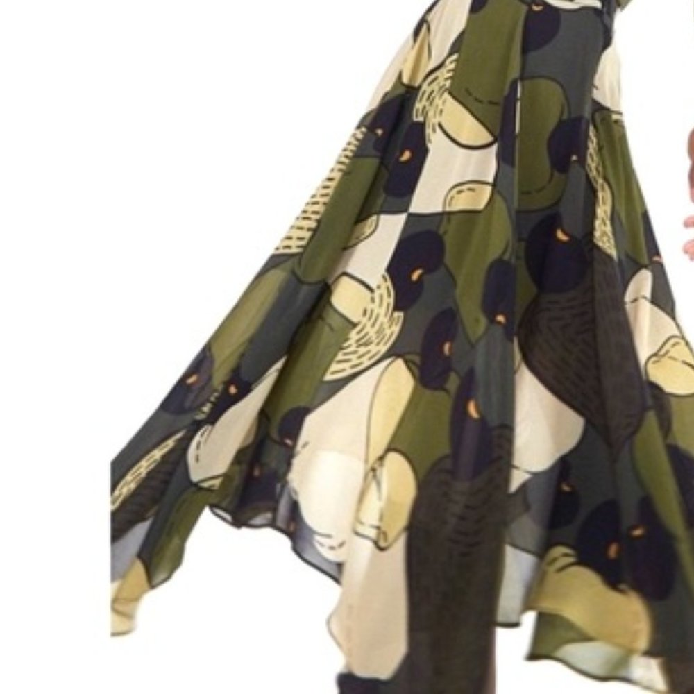 Farm Rio for Anthropologie Multilevel Skirt NWT